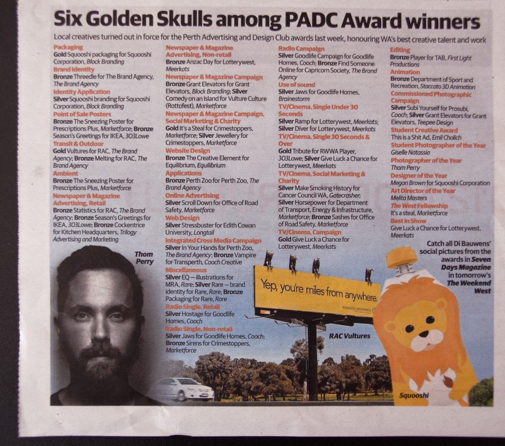 PADC Award Winners